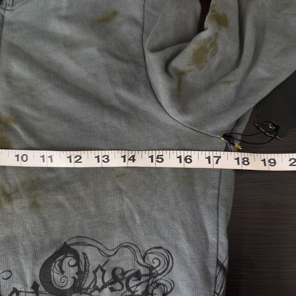 Key Closet Jacket Womens Medium Koi Fish Studded Y2K Hoodie Tattoo Art Asian NEW - Picture 8 of 10